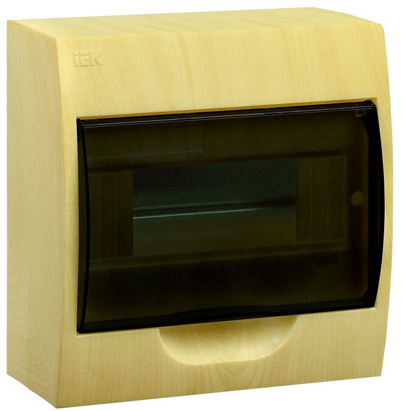 Корпус навесной ЩРН-П-8 Krepta 3 IP41 пластик. сосна IEK MKP12-N-08-41-K34