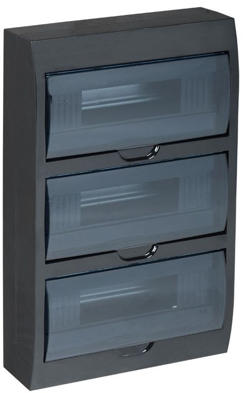 Корпус навесной ЩРН-П-36 Krepta 3 IP41 пластик. черн. IEK MKP12-N-36-41-K02