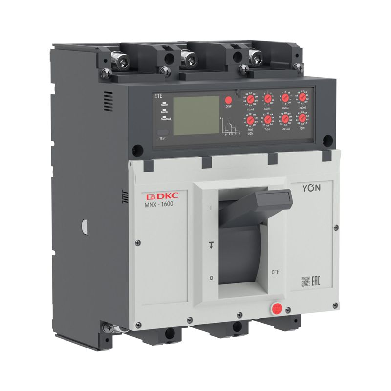 Выключатель автоматический 3P 1250А 70кА pro MNX1600L при AC415V расцепитель ETE YON MNX1600L3PETE1250
