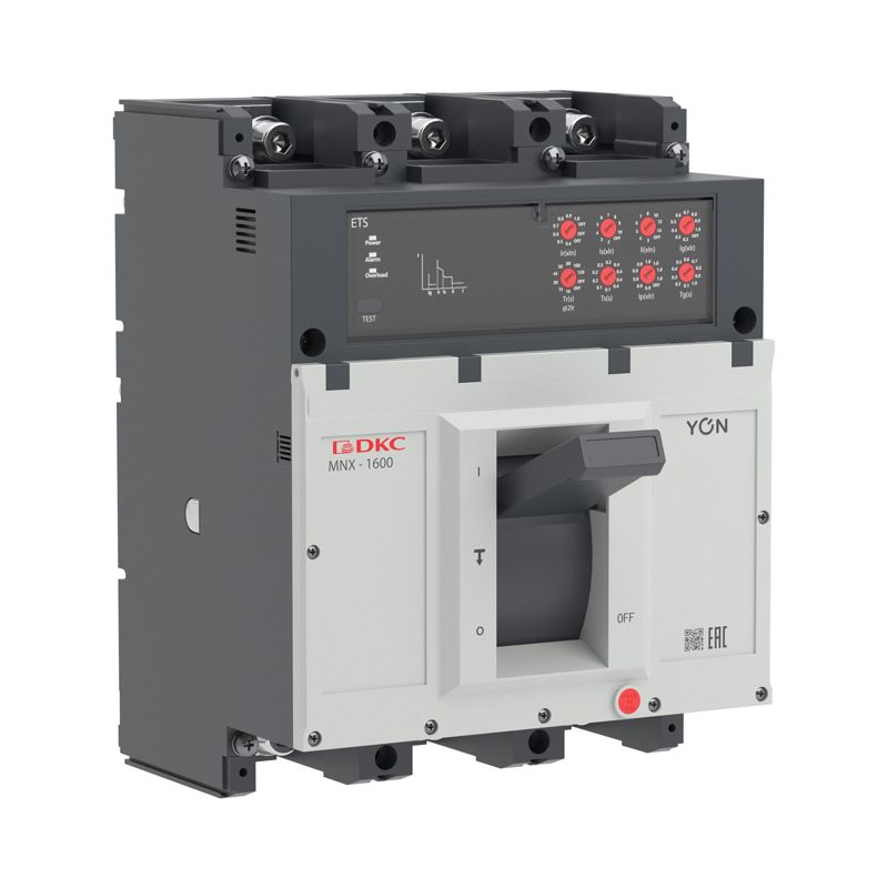 Выключатель автоматический 3P 800А 70кА pro MNX1600L при AC415V расцепитель ETS YON MNX1600L3PETS0800