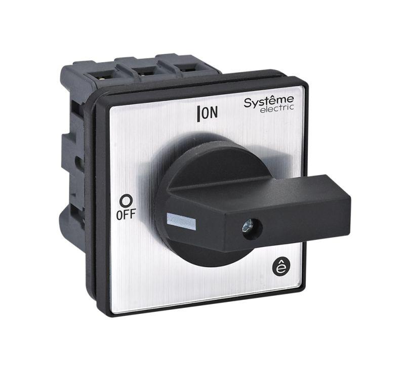 Выключатель-разъединитель 3п 32А IP20 с черн. рукоят. на дверцу 4 винтами SE MSD32320B