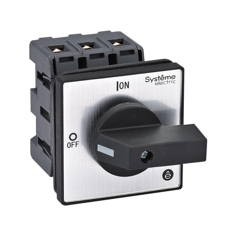 Выключатель-разъединитель 3п 40А IP20 с черн. рукоят. на дверцу 4 винтами SE MSD40320B