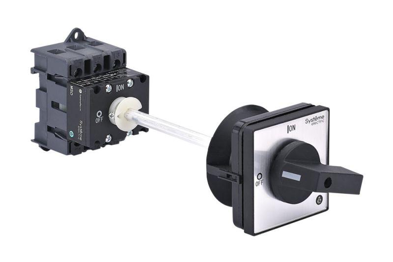 Выключатель-разъединитель 3п 40А IP20 с черн. выносн. рукоят. на дин-рейке/плате SE MSD40340B