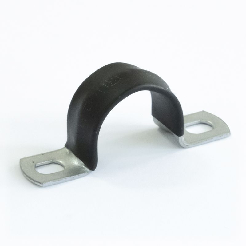 Скоба крепежная двухлапковая СМД-П d19-20мм метал. с полимер. покрыт. (уп.100шт) Промрукав PR08.6016