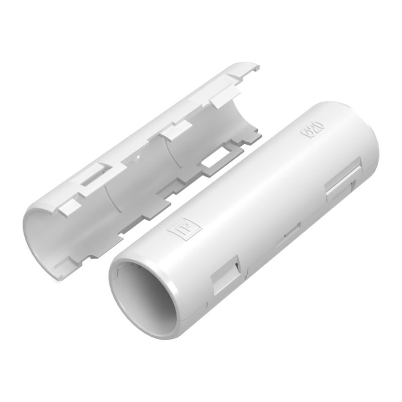 Муфта разборная d20мм бел. Промрукав PR13.0418