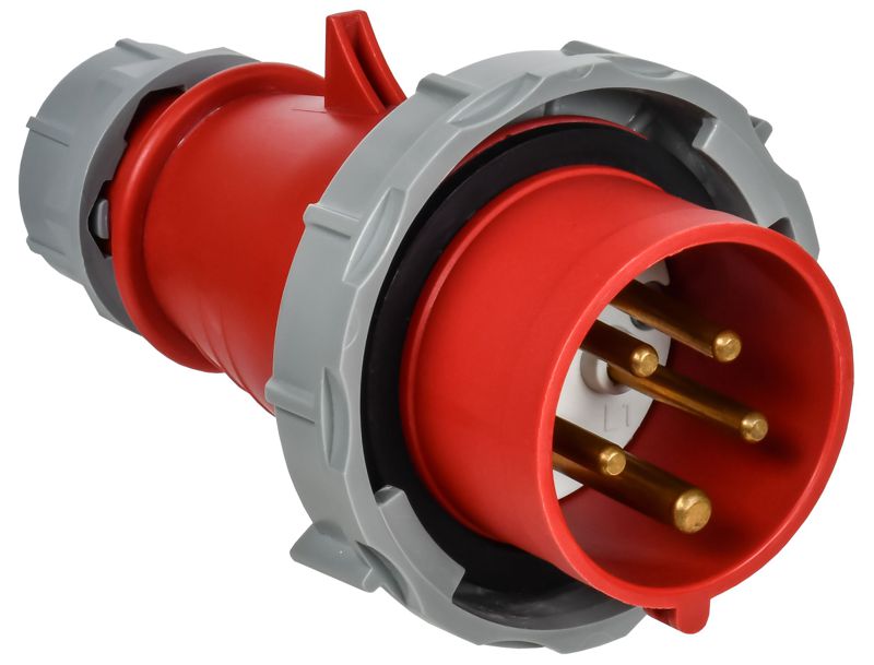 Вилка переносная с ф/и ССИ-0152ф 16А 6ч 380В 3P+PE+N IP67 IEK PSR02-016-5-6-67