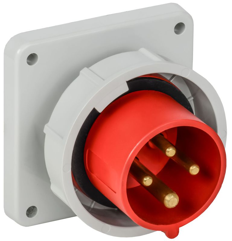 Вилка встраиваемая ССИ-3142 16А 6ч 380В 3P+PE IP67 IEK PSR32-016-4-0-67
