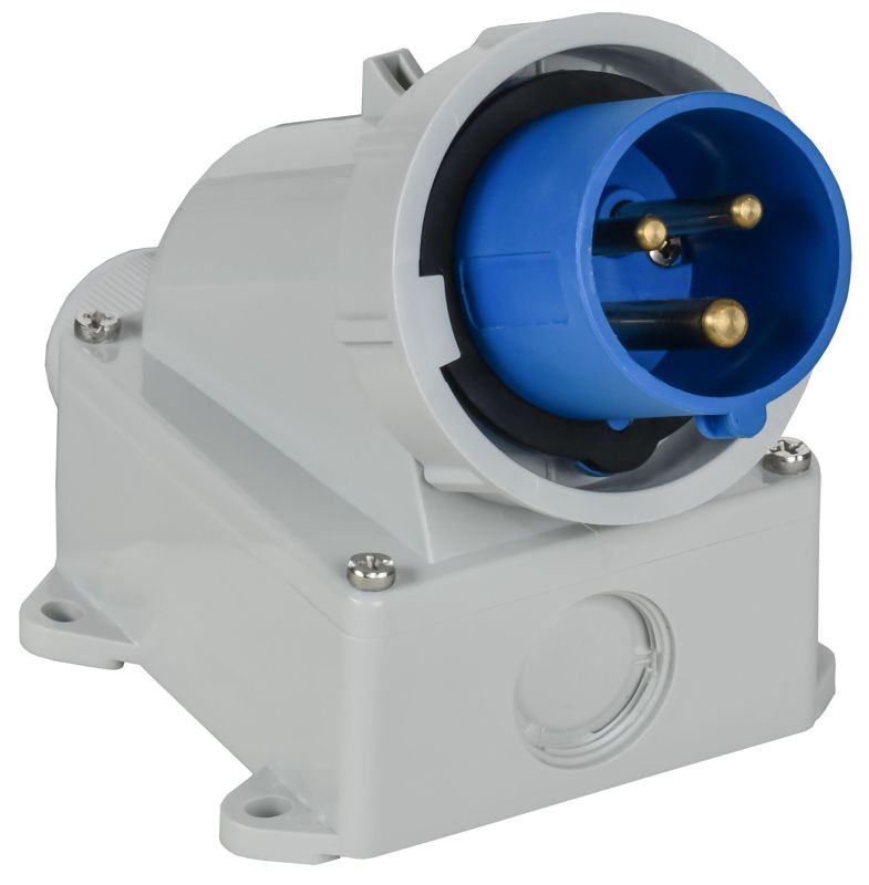 Вилка стационарная ССИ-5132 16А 6ч 220В 2P+PE IP67 IEK PSR51-016-3-0-67