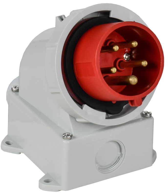 Вилка стационарная ССИ-5152 16А 6ч 380В 3P+PE+N IP67 IEK PSR52-016-5-0-67