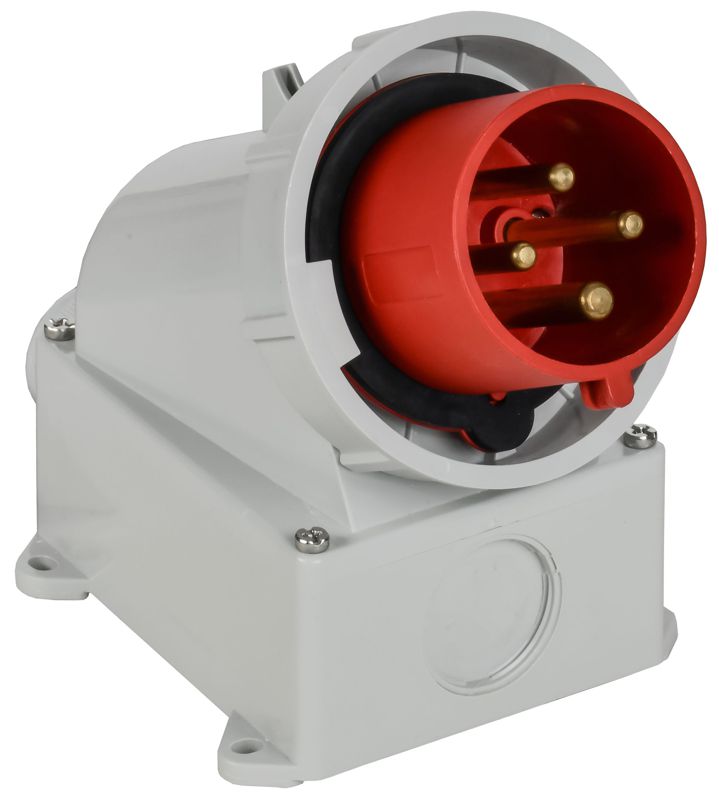 Вилка стационарная ССИ-5242 32А 6ч 380В 3P+PE IP67 IEK PSR52-032-4-0-67