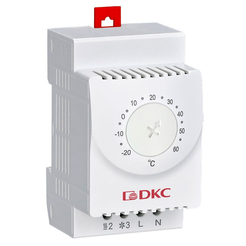 Термостат электронный с регулир. диапазон. темпер. -20...+60град.C переключ. контакт DKC R5ETH01