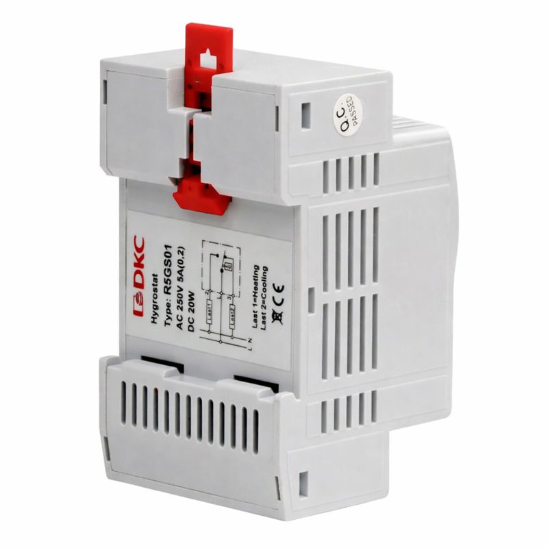 Гигростат с регулирируемым диапазоном влажности 35...95проц. переключ. контакт DKC R5GS01