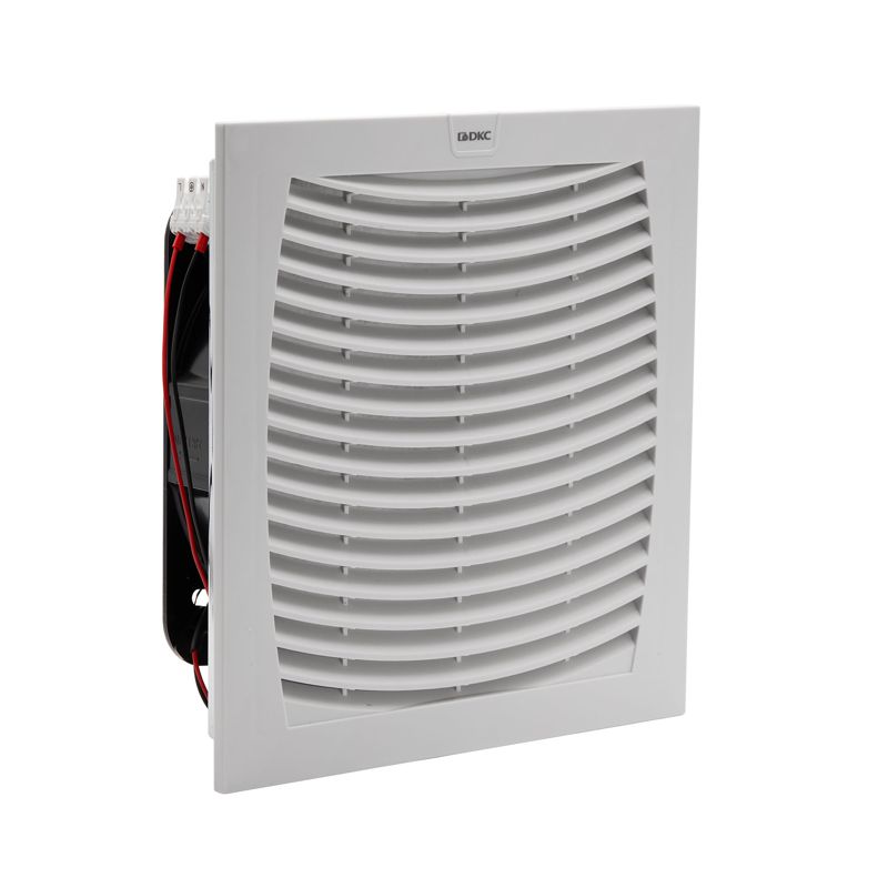 Вентилятор с фильтром ЭМС 480куб.м/ч 48В DC 255х255мм IP54 DKC R5MCV25048