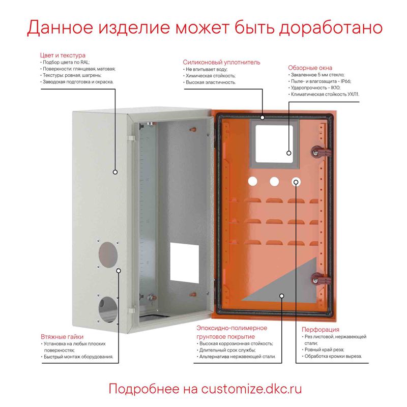 Корпус сварной ST 600х600х400мм без монтажн. панели DKC R5ST0664WMP