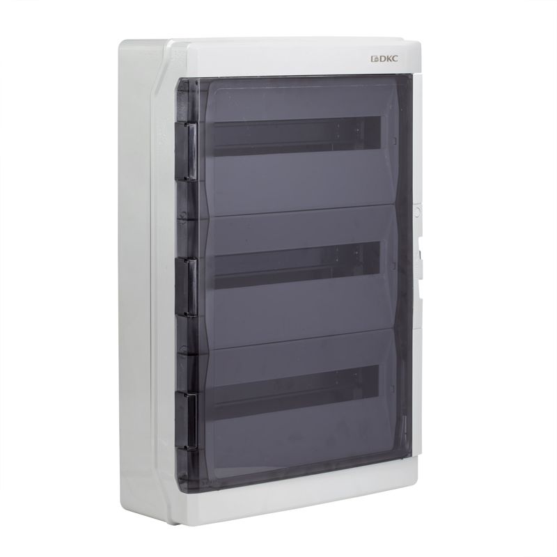 Щиток настенный 54мод. IP65 с дверцей с клеммн. блоком 63А сер. DKC RB54W6TGD