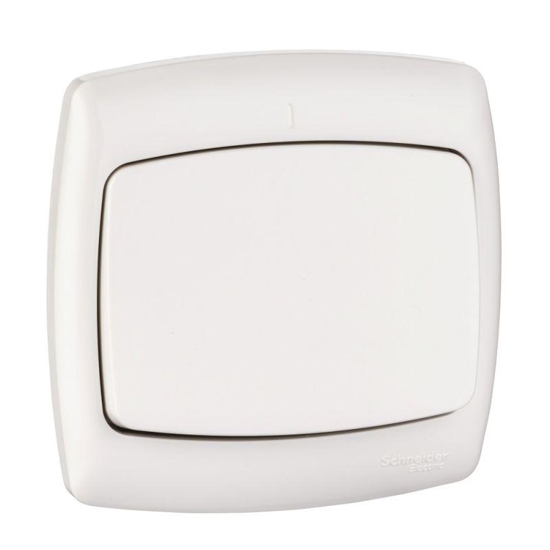 Выключатель 1-кл. СП Рондо 6А IP20 бел. SchE S16-067-BI