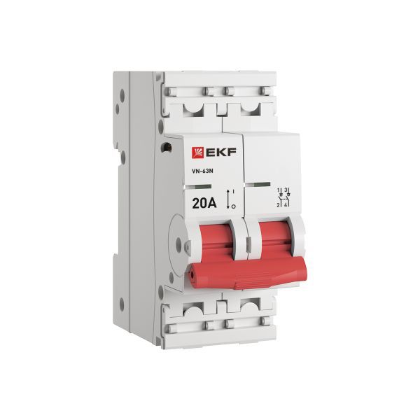 Выключатель нагрузки 2п 20А ВН-63N PROxima EKF S63220
