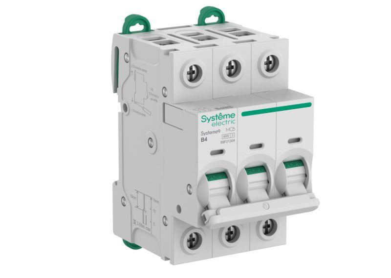 Выключатель автоматический 3п B 4А 6кА Systeme9 400В SE S9F21304