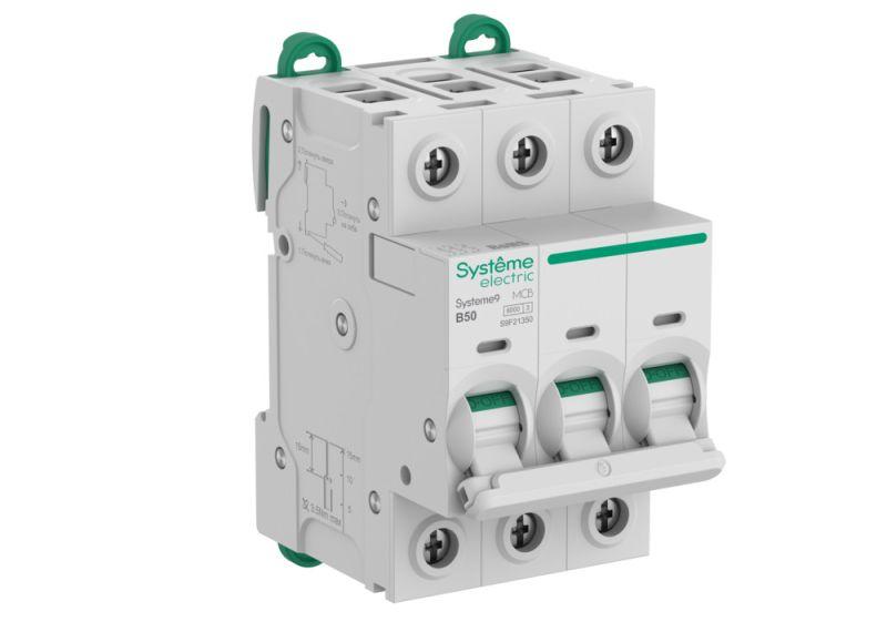Выключатель автоматический 3п B 50А 6кА Systeme9 400В SE S9F21350