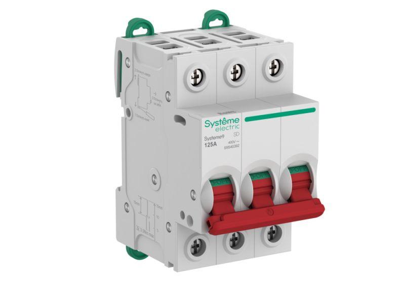 Выключатель нагрузки 3п 125А Systeme9 400В SE S9S40392