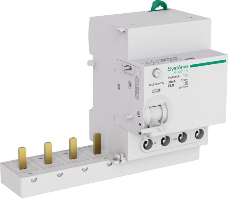 Блок дифференциального тока 4п 63А 30мА тип A Systeme9 400В SE S9V22463