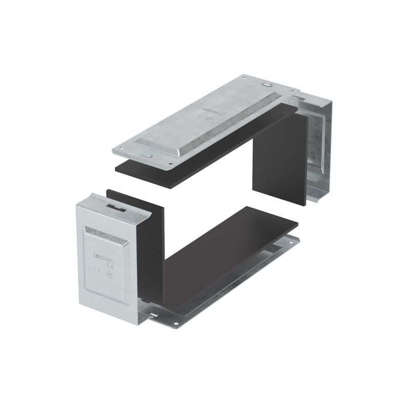 Комплект для обеспечения степени защиты IP44 в местах соединения секций лотков 200х50 цинк-ламель (аналог гор. оцинк.) DKC SIP00520HDZL