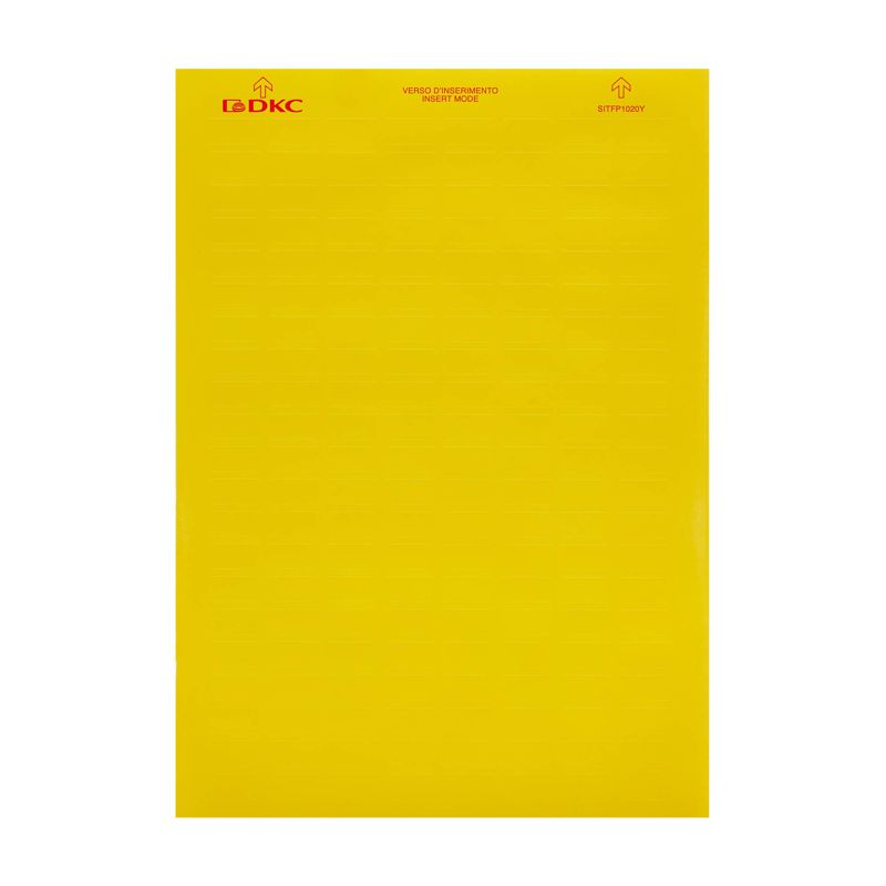 Табличка маркировочная 10х20 желт. (уп.1680шт) DKC SITFP1020Y