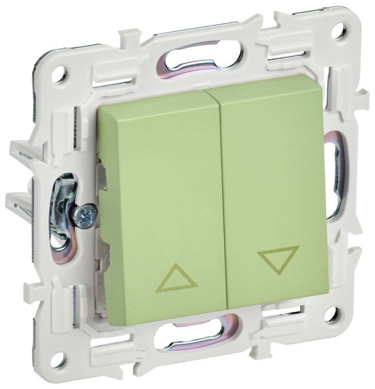 Выключатель жалюзи SKANDY 10А SK-V12G мятный IEK SK-V15-0-10-K06