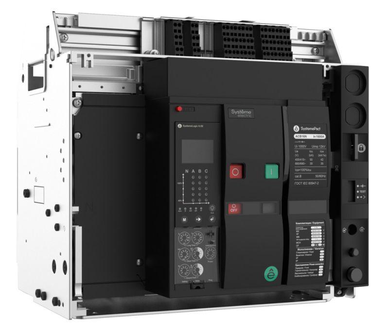 Выключатель автоматический 06N 4п 6.0E выкатн. ГП MCH+MX+XF AC 230В SE SPA16N064DHNN54ERU