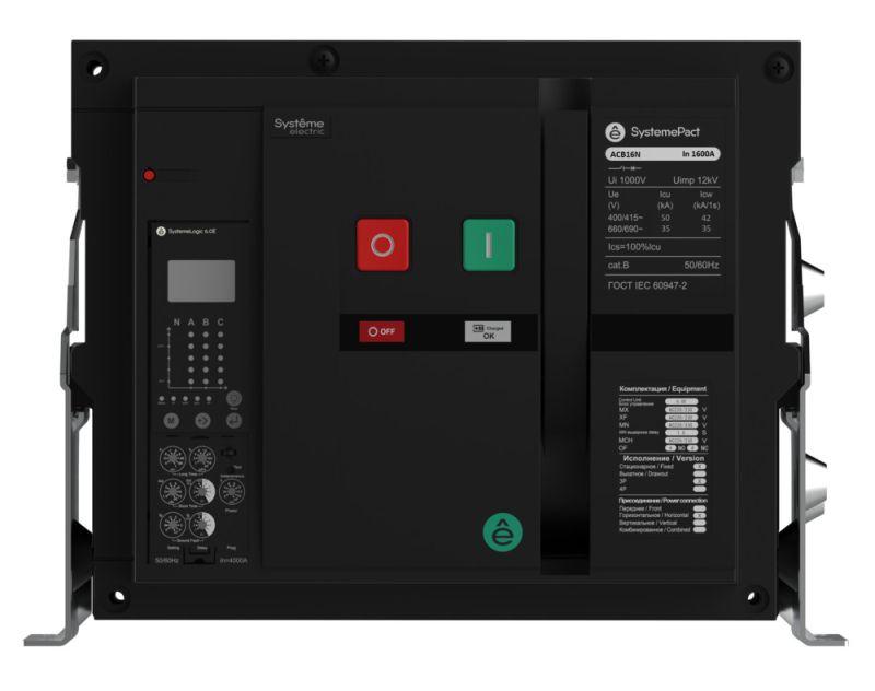 Выключатель автоматический 08N 4п 6.0E стац. ГП MCH+MX+XF AC 230В SE SPA16N084FHNN54ERU