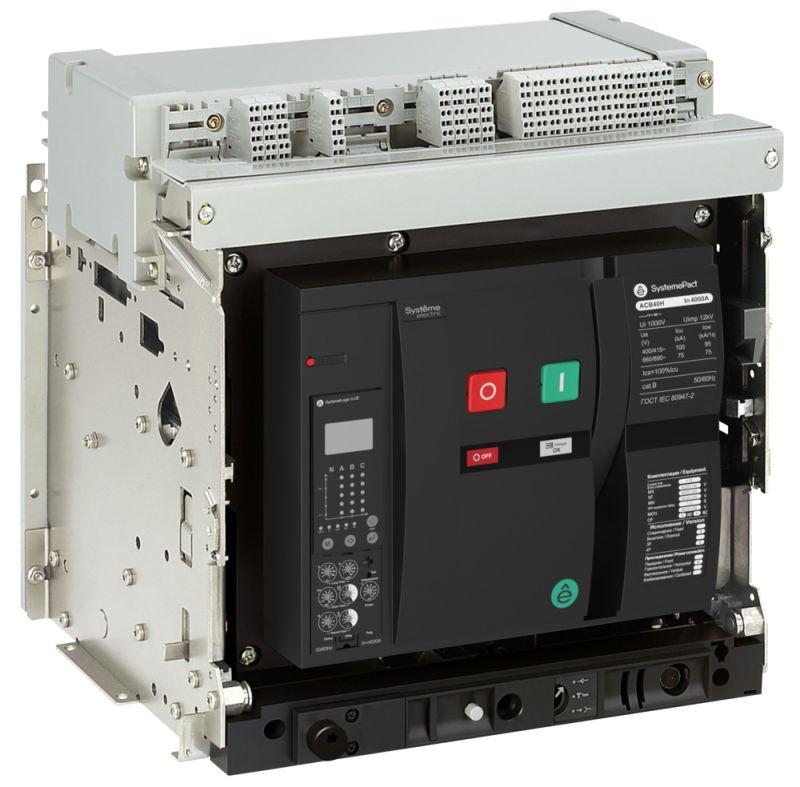 Выключатель автоматический 10H 3P 6.0E ВЫК ГП MCH+MX+XF AC230V SE SPA40H103DHNN58ERU