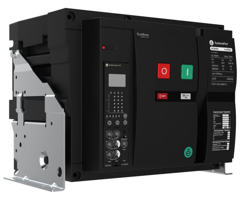 Выключатель автоматический 12H 3п 6.0E стац. ГП MCH+MX+XF AC 230В SE SPA40H123FHNN58ERU