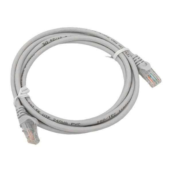 Патч-корд кат.5E UTP неэкранир. PVC сер. 2.0м TERACOM PRO EKF TRP-5EUTP-PVC-2M-GY