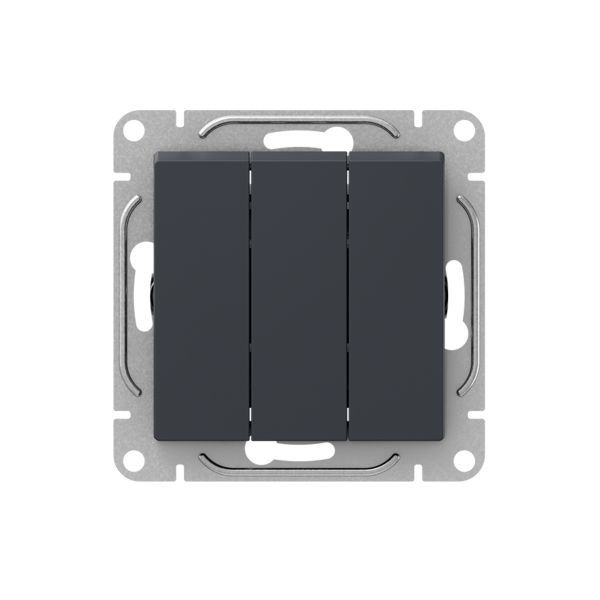 Выключатель 3-кл. СП Эпика механизм графит EKF UP1-SWG-31