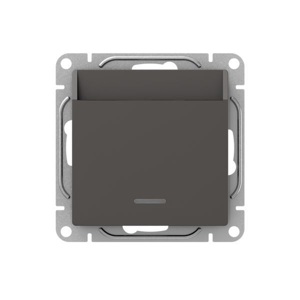 Выключатель карточный СП Эпика с подсветкой механизм мокко EKF UP1-SWM-card