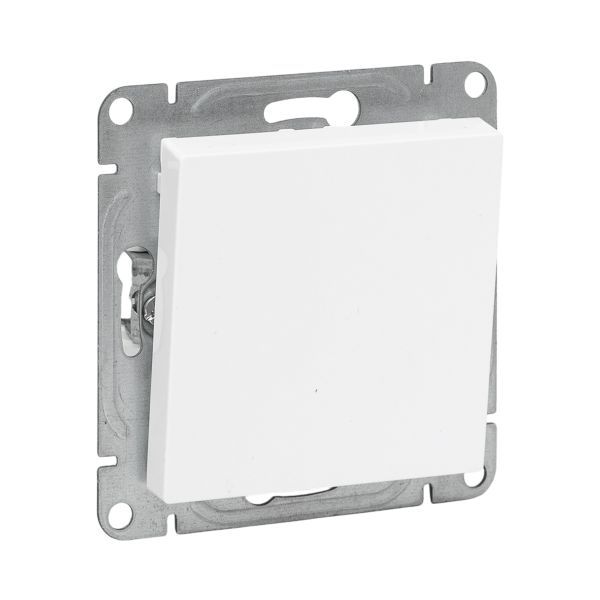 Выключатель кнопочный 1-кл. СП Эпика механизм бел. EKF UP1-SWW-13