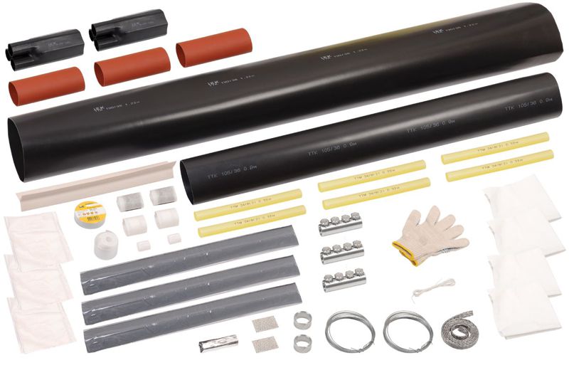 Комплект муфты соединительной Стт(тп)-10 3х70/120 без гильз; ППД; бумаж. изол. IEK UZM-BIS10-VN3-70120XZ