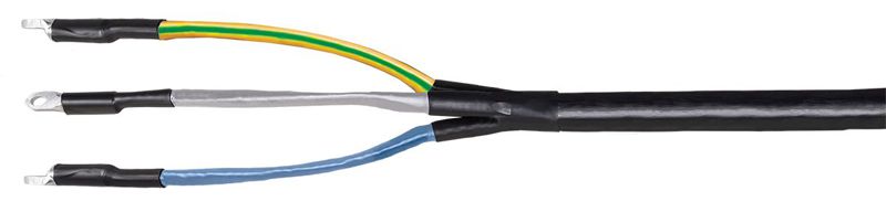 Комплект муфты концевой ПКВтп внутренней установки 3х150/240 с болтовыми наконечниками ПВХ/СПЭ изоляция 1кВ IEK UZM-XLK1-VN3-150240S