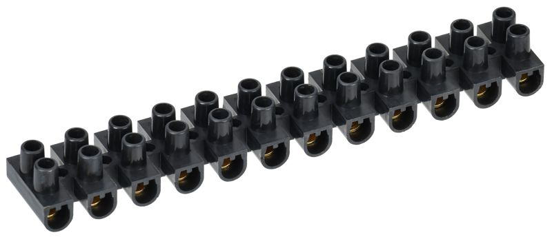 Колодка клеммная полистирол ЗВИ-10 н/г 2.5-6кв.мм черн. (блист.2шт) IEK UZV5-010-06-2