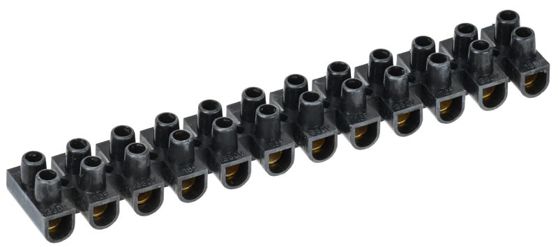 Колодка клеммная полистирол ЗВИ-30 н/г 6-16кв.мм черн. (блист.2шт) IEK UZV5-030-10-2