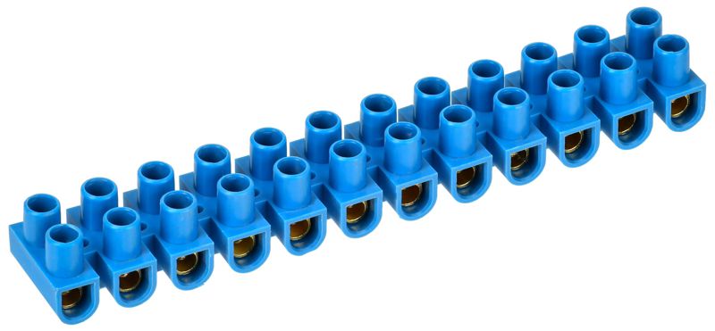 Колодка клеммная полистирол ЗВИ-15 н/г 4.0-10кв.мм син. (блист.2шт) IEK UZV6-015-06-2