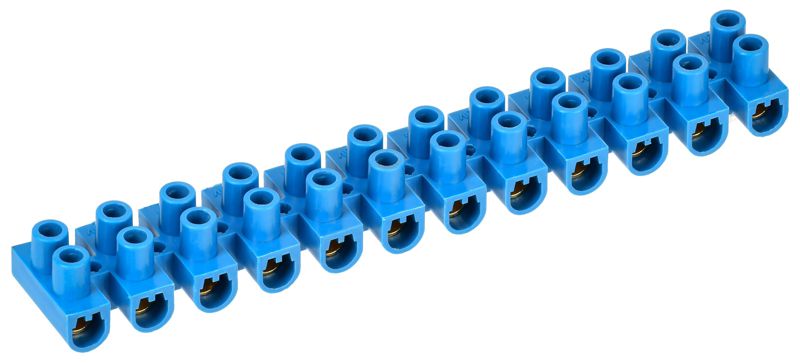 Колодка клеммная ЗВИ-30 н/г 6-16кв.мм 12 пар син. IEK UZV6-030-10