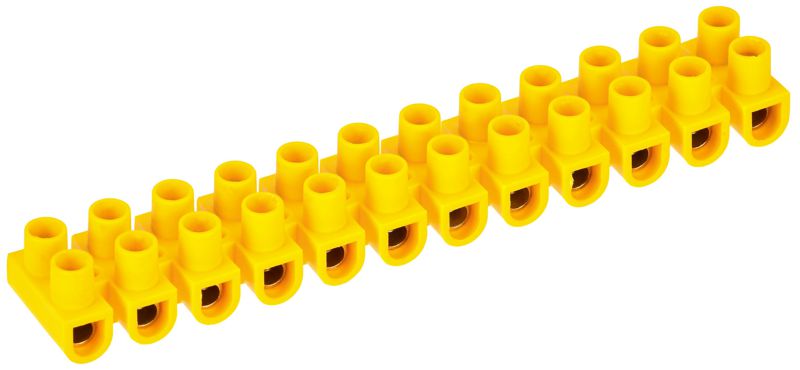 Колодка клеммная полистирол ЗВИ-20 н/г 4-10кв.мм желт. (блист.2шт) IEK UZV7-020-06-2