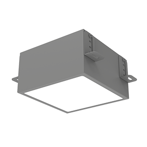 Светильник светодиодный DL-Grill для потолка Грильято 150х150 18Вт 4000К 140х140х100 IP40 встраив. RAL7045 сер. муар VARTON V1-R0-70809-10000-4001840