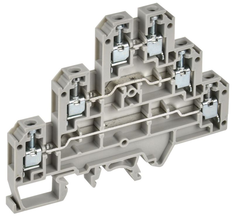 Колодка клеммная CTS-ML ARMAFIX 3 ур. 2.5кв.мм сер. IEK YCT13-00-3-K03-002