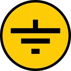 Символ "Заземление" 30х30 IEK YPC20-ZAZEM-1-096