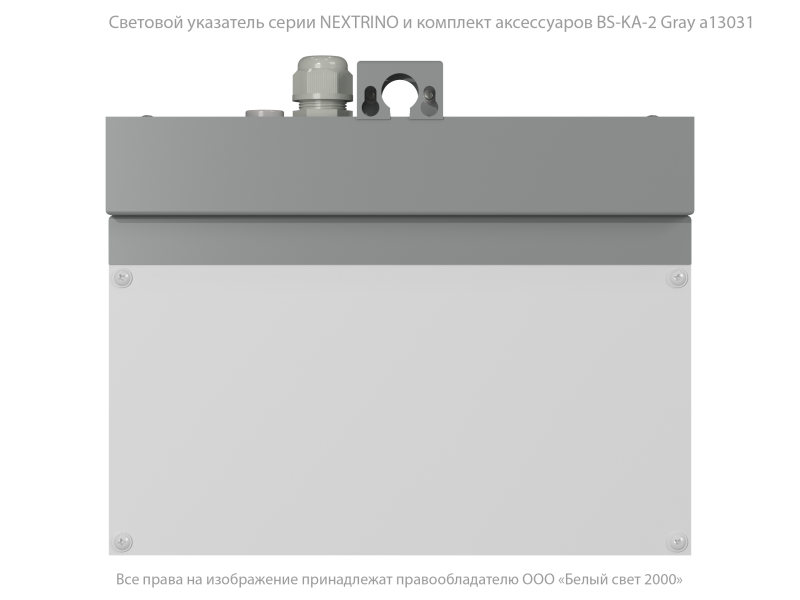 Указатель световой BS-NEXTRINO-10-S1-24 Gray централиз. электропитания Белый свет a15527