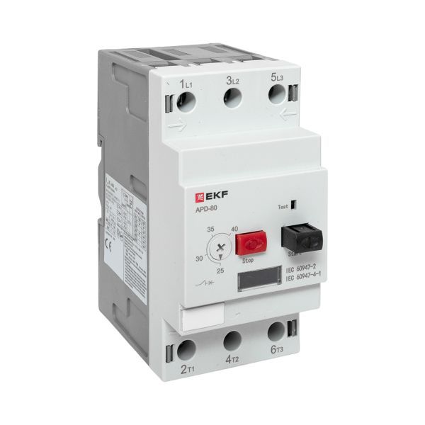 Выключатель автоматический для защиты двигателя АПД-80 25-40А EKF apd80-me-40