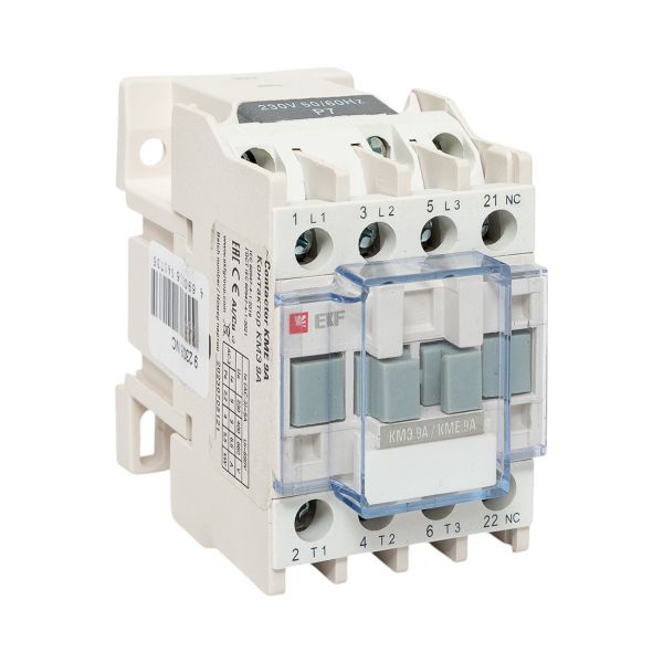 Контактор КМЭ 9А кат. 220В AC 1НЗ EKF ctr-s-9-220-nc