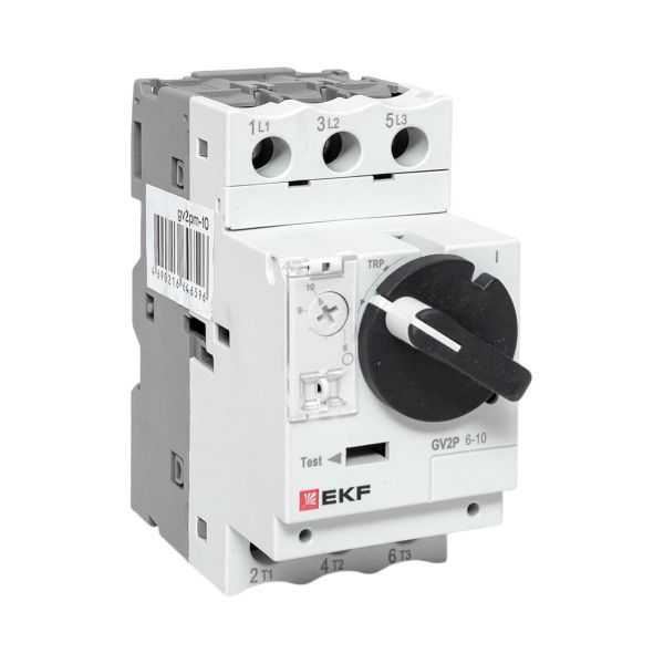 Выключатель автоматический для защиты двигателя GV2P 6.3-10А EKF gv2pm-10
